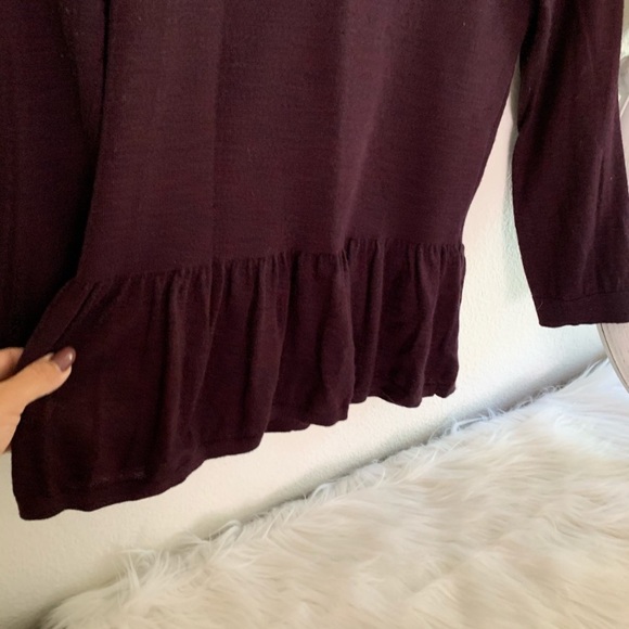 Maroon Sweater Top size Small - Picture 5 of 7